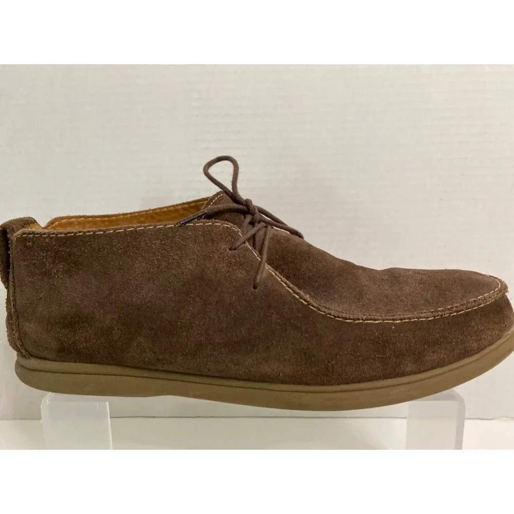 Johnnie-O Men's 11M Malibu Chukka Ankle Boots‎ Brown Suede Leather Lace Up Shoes